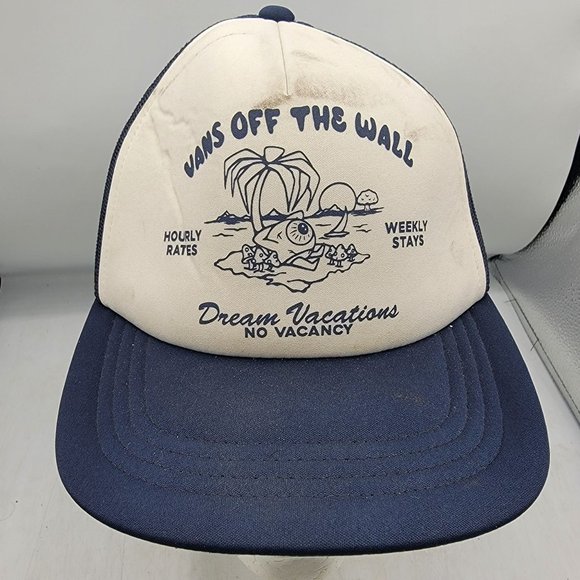 Vans Stay Forever Trucker Hat Mesh Back Casual Breathable Adjustable Lightweight - Picture 1 of 8